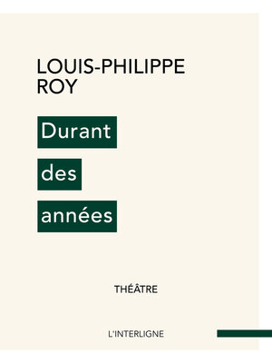 cover image of Durant des années